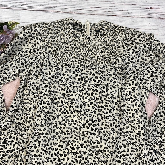 NWT Scotch and Soda short flowy dress with smock and frill detail - Picture 7 of 11